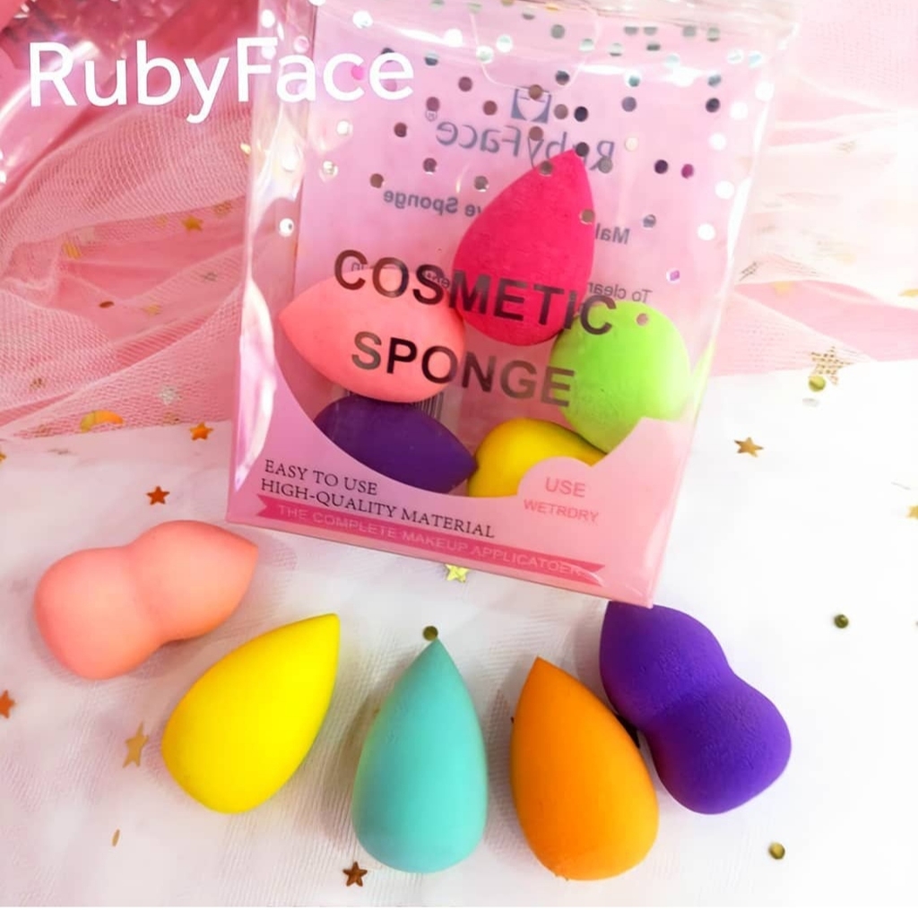 Set de Esponjas Para Maquillaje Ruby Face de 4 Piezas